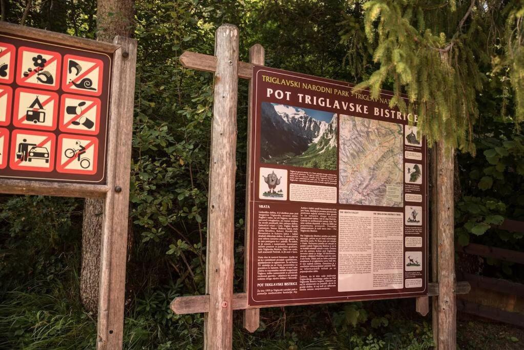 Idyllic Triglav Forest Retreat - Alps, Trails, Lakes, Falls 莫斯特拉纳 外观 照片